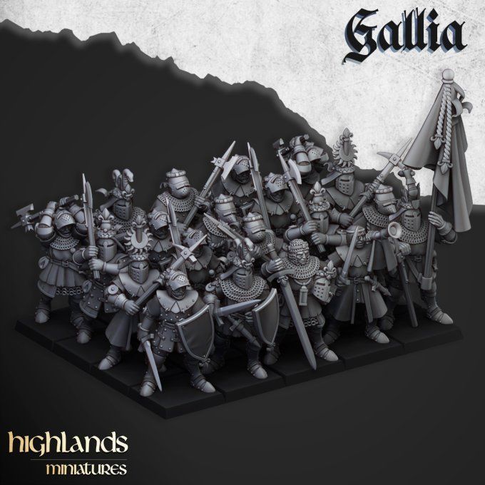 Knights of Gallia on Foot